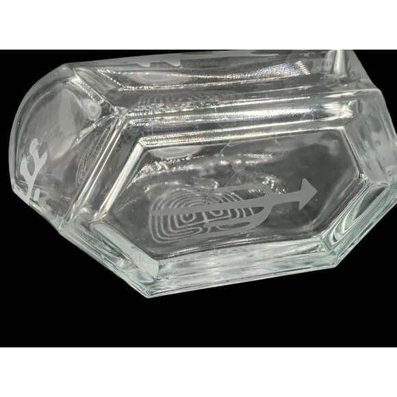 Bornioli Italian Decanter Southwestern Etching Petroglyphs Anasazi 6.5 x 9 x 3 i - Picture 6 of 6